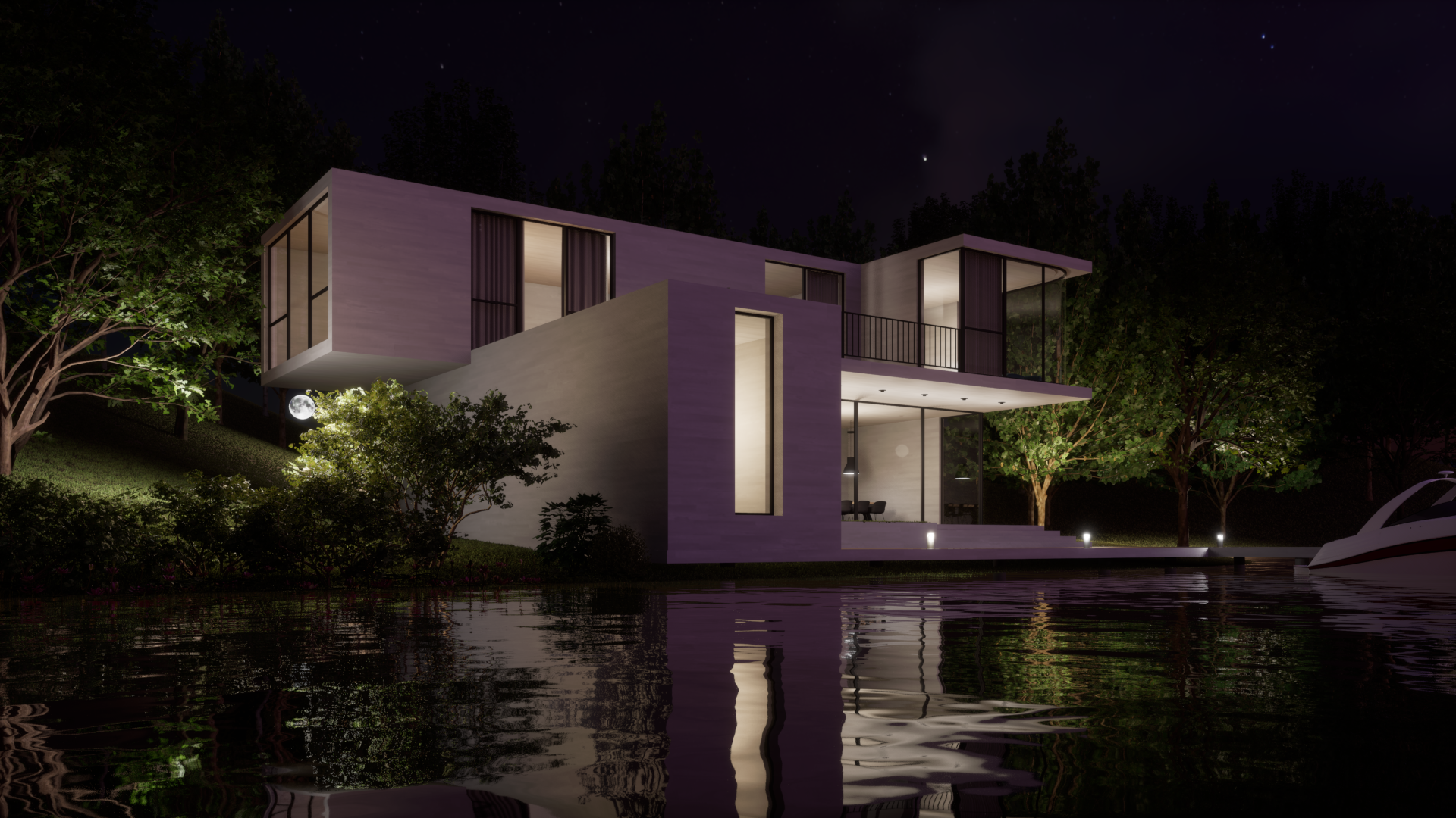 showcase_night_lake_villa